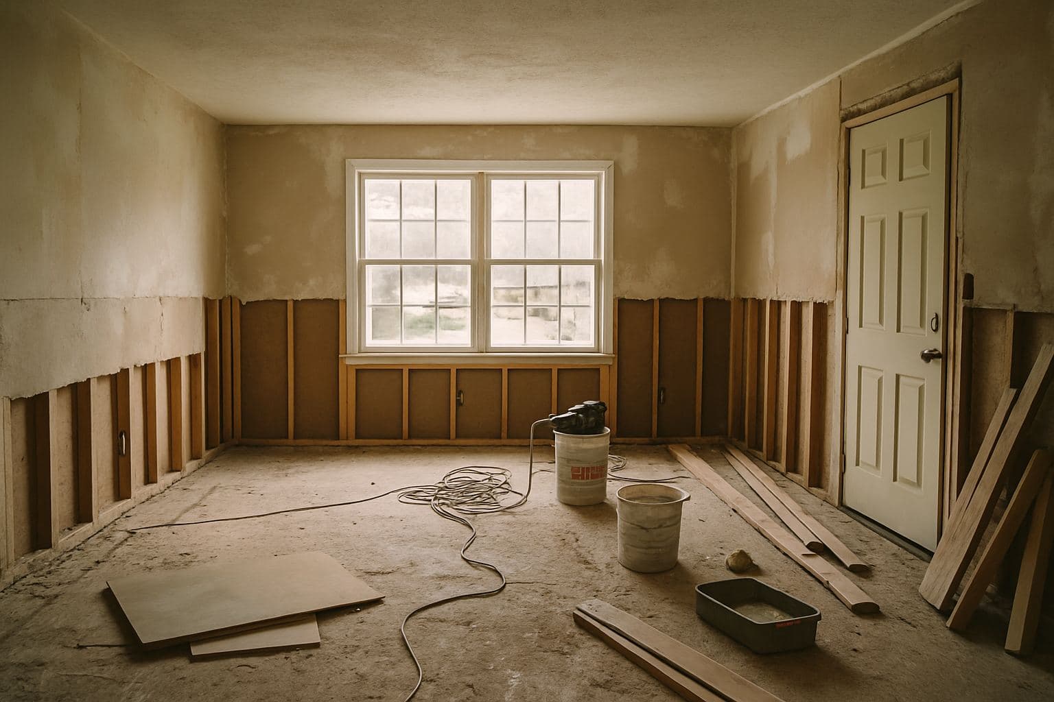 After the flood, before we arrived